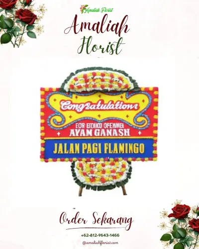 Bunga Papan Congratulation di Utan Kayu Selatan